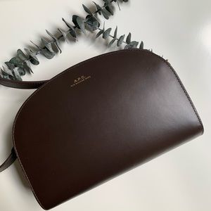 A.P.C. Demi-lune Half Moon Crossbody Bag